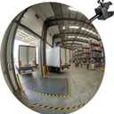 17.3 Inch Acrylic Convex Mirror, Adjustable Clamp Mount, 1.6"L x 17.3"W