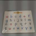 GAMENOTE Double Sided Magnetic Letter Board - 2 in 1 Alphabet Magnets Tracing Board for Toddlers ABC Letters Uppercase & Lowercase Practicing Learning Education Toys