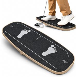 Golf Pressure Plate, Weight Shift Board for Golf Swing Trainer | Anti-Slip Design, Golf Training Aid for Increased Power & Control, Teaching Tool for Club Practice & Drills