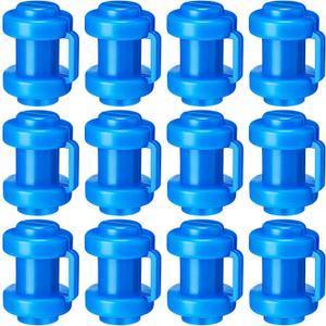 12 Pcs Trampoline Pole Caps 1 Inch in Dameter Enclosure Poles Caps Trampoline Net Pole Cap Replacement Enclosure Poles for Net Hook Safety Accessories, Blue