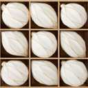 WDS WONDROUS Christmas Ornaments White and Gold Line, Glass Set of 9 Vintage Christmas Ball & Teardrop for Xmas Tree Ornament Set, Hanging Assorted Glass Balls for Holiday Home Party Decor