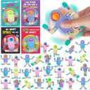 FELTOM 28 Packs Valentines Day Gifts for Kids, Valentines Day Cards with Wacky Tracks Fidget Spinners for Kids Classroom Exchange, Prize, Valentine's Party Favors for Boys, Girls