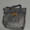 Mesh Shower Caddy, Quick Dry Portable Tote with Zipper and Inner Pocket, Beach Bag, Lightweight Bath Organizer for College Dorm, Swimming, Gym, Beach, Travel (Gray)