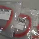 Mens Rope Bracelet - Stainless Steel Silver Shackle, Extremely Durable and Scratch Resistant Waterproof Paracord, Handmade, Nautical Wristband for Men, 3 Pack, 7-7.75  (Red)