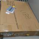 SPIRICH 96-inch Extra Wide 30-inches Tall Dog Gate with Door Walk Through, Freestanding Wire Pet Gate for The House, Doorway, Stairs, Pet Puppy Safety Fence, Support Feet Included(Espresso)