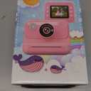 Kids Camera Instant Print, Christmas Birthday Gifts for Girls and Boys, Kids Camera with 32GB Card, Toddler Toy Camera for 3-12 Years Old, Blue