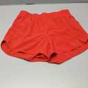 CRZ YOGA Dolphin Athletic Shorts for Women 3" - High Waisted Quick Dry for Running Workout Gym Track with Zip Pocket (Large, Deep Red)