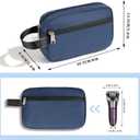 2 x XQXA Toiletry Bag for Men, Hanging Dopp Kit Water Resistant Travel makeup Bag for women, Mens Travel Bag Shaving Bag for Toiletries Accessories (01-Navy Blue)