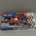 LEGO City F1 Pit Stop & Pit Crew with Ferrari Car Toy - Model Race Car Toy Building Playset for Kids, Boys and Girls, Ages 6+ - F1 Collectible for Fans - Gift Idea for Birthdays - 60443