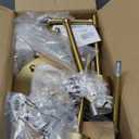 Depuley Battery Operated Wall Sconce: Set of 2 Wireless Wall Lights with 10000mAh Dimmable Bulbs and Remote for Bedroom - Rechargeable 15 Colors Gold Wall Lamp for Living Room Hallway