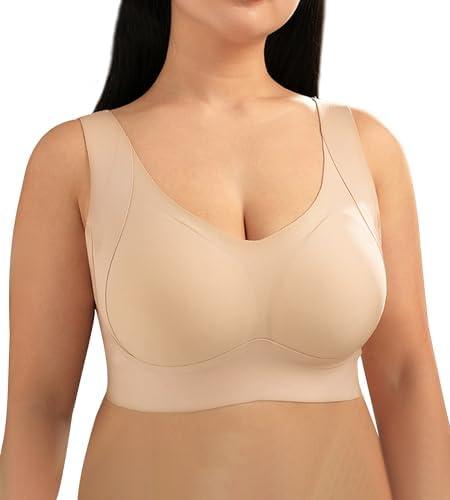 MissMi Seamless Bra for Women, Shecurve Wireless Bra With Support, Super Soft Everyday Comfort, Adjustable 4XL