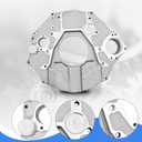 3923045 Transmission Adapter Plate Compatible With Dodge Ram 2500 3500 1994-2002 Fits for Cummins 5.9L Engine 47RH 47RE NV4500 NV5600 1994-2002 Flywheel bell housing With White Stopper and Screws
