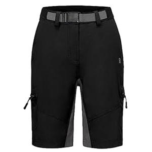 Little Donkey Andy Women's Lightweight Quick Dry Hiking Shorts Golf Shorts Zippered Pockets, Large