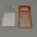 for iPhone 17 Pro Max Case with Stash Lens Stand and 9H Screen Protector, Fit for MagSafe, Military-Grade Drop Protection Phone Case for iPhone 17 Pro Max, 360 Full Protection, Cosmic Orange