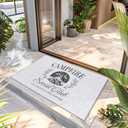 Camping Door Mat, Campfire Camper Doormat for RV Cabin Home Outdoor Indoor Entrance, Camping Welcome Mats for Front Door Porch Outside Entryway, 17x30 Inches (Travelling03)