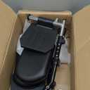 Wheelchair Lift Leg RestWheelchair Foot RestDrive Wheelchair Parts for Standard Wheelchairs (Pair of 1, Black)