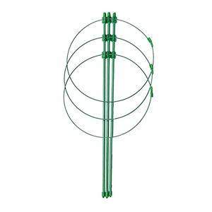 JNYB Peony Support Frame Plant Climbing Frame 2Pack 3 Ring Plant Stick Support 45cm Garden Potted Flowers Plants Climber for Traction of Iron Line Lotus,Circle Diameter 28cm