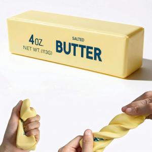 Butter Squishy, Stress Relief Toy for Adults, Soft Squishy Fidget Toys,Squeeze Stretch for Anxiety Relief, Calming Focus Desk