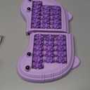 Foot Roller Massager for Plantar Fasciitis Relief, Large Size, Eases Foot Pain & Cold Feet, Enhances Circulation, Portable, Split into Two, Full-Body Washable, Purple