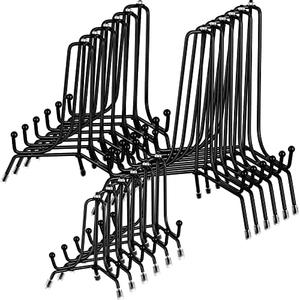 Chumia 11 Pcs Anti Slip Plate Stands for Display, Black Iron Easel Plate Holder Picture Frame Holder Stand for Display Decorative Photo Tabletop Artwork(4, 6, 8 Inch)