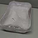 Small Litter Box, Plastic Kitten Litter Box, 13.9 x 9.8 x 3 Inch Open Litter Box for Small Pet, Easy to Clean (White 4PCS)