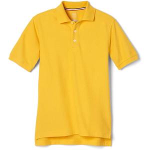 French Toast Boys Girls Gold Short Sleeve Pique Polo Uniform Shirt