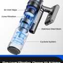 Proscenic Cordless Vacuum Cleaner,45Kpa 55Mins P11 Mopping Wet Dry Vacuum and Mop Combo All in one, Lightweight Stick Vacuum with LED Display, Long Runtime Ease of use for All Floors Pet Hair Carpet (Gray)