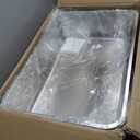 Tioncy 10 Pack Stainless Steel Litter Box for Cat,23.5 x 15.5 x 6 Inch Extra Large Metal Litter Box Non Stick Litter Pan with High Sides Never Absorbs Odor, Rustproof for Cat Dog