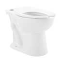 Sirne Floor-Mounted Comfort Height Commercial Elongated Top Flush Spud Flushometer Toilet Bowl