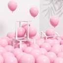 120pcs 5inch Pink Balloons, Small Light Pink Latex Balloons for Baby Bridal Shower Gender Reveal Birthday Party Decorations