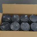 novelinks 8 oz Clear Plastic Jars with Airtight Lids, 16 Pack Plastic Mason Jars with Lids 8oz, Refillable Storage Slime Containers & Small Spice Jar for Kitchen Organization (16 Pack,Black)