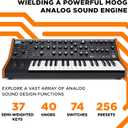 MOOG Subsequent 37 Paraphonic Analog Synthesizer and MIDI Keyboard with 37 Semi Weighted Keys, Headphone Amp, 256 Presets, Screen and Software Editor