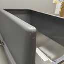 Enclosed Stainless Steel Cat Litter Box with Lid, XL Extra Large Litter Box for Big Cats, Metal Litter Pan High Sided, Never Absorbs Odors, Anti-Urine Leakage, Easy Cleaning, Include Scoop (B--Dark Gray)