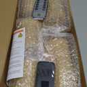 Fo32won Amber LED Flameless Pillar Candles Battery Operated with Remote and Timer, Set of 5 (D 3"×H 4" 5" 6" 8" 8") Decorative Acrylic Flickering Candles with 3D Flame