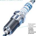 BOSCH 9602 OE Fine Wire Double Iridium Spark Plug - Advanced Original Equipment Technology with 4X Life - Pack of 4