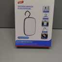 TAILI Shower Mirror Fogless for Shaving, Wall Hanging for Travel Camping, Removable Fog Free Shave Mirror for Shower Accessories, Bathroom, Portable, Shatterproof - for Men, Women(Black)