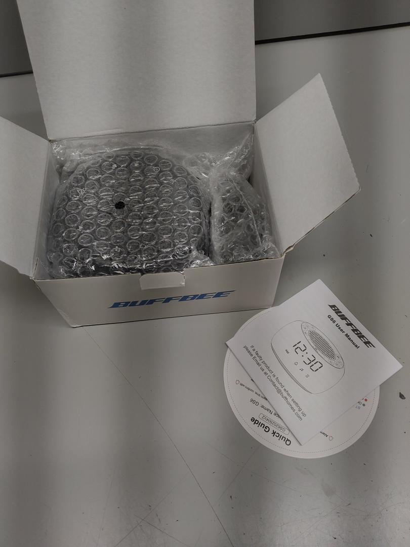 Buffbee Pro 2nd Gen – Upgraded Rechargeable Battery | 3in1 White Noise Machine for Sleep, Alarm Clock & Bluetooth Speaker, 25 Sleep Sounds, Portable for Travel & Bedroom