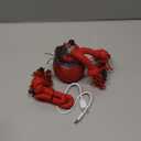 Potaroma Interactive Dog Ball Toys Touch Activated, Rechargeable, Squeaky Dog Toy, Moving Ball for Pup with Rope for Medium Small Dogs Puppy Dark Red