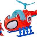 SPIDEY AND HIS AMAZING FRIENDS Marvel Team Spidey Copter, 3-Inch (7.6 CM) Action Figure & Toy Vehicle with Projectile, Super Hero Toys, Ages 3+
