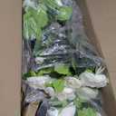 Artificial Camellia Tree 2 Pack, 3FT Faux Camellia Plant in Pot, 36 inch Fake Potted Camellia Flower Tree Plastic Camellia Tree for Modern Home Office Living Room Floor, Christmas, Decor Indoor, White