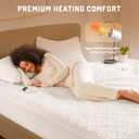 California King Heated Mattress Pad - Degrees of Comfort Electric Bed Warmer with Dual Controllers, 6 Heating Levels, 10-Hour Auto Shut-Off, Breathable Air-Layer, 72" x84