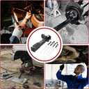 8629 Wheel Hub Removal Tool, Wheel Bearing Removal Tool, Wheel Hub Removal Tool, Replace for ATD Tools. Compatible with All Axle Stud Hubs with 5, 6 and 8 Bolts, with Nuts and Washers