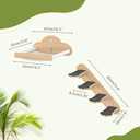 Wall Mounted Cat Hammock with 4 Climbing Steps,Pine Wood Cat Climbing Shelves & Perches up to 30lbs,Kitty Wall Shelf Furniture for Indoor Sleeping, Lounging,Climbing and Playing