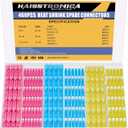 Haisstronica 460PCS Heat Shrink Spade Connectors,AWG 22-10 Female and Male Wire Connectors,Quick Disconnect Spade Terminlas