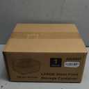 Large Glass Food Storage Container with Airtight Locking Lid ,Glass Food Storage Containers with Knife and Fork, 5600 ML / 189 oz /23 Cup - Storing Rotisserie Chicken, Food, Vegetables, Fruit