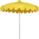 7Ft Pagoda Umbrella, UV Protect Pool Umbrellas with Heavy Duty Pole, Outdoor Umbrellas for Patio with Stand, Curved-shaped Umbrella Ribs, Carry Bag