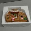 Hodao Christmas Day Gingerbread Decoration Xmas Car Figurines Winter Decor Handmade Polyresin Gingerbread Car for Xmas Decor Gifts - Christmas Party for Home Table top Figurines (Brown-Car)