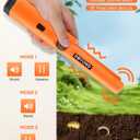 Dmyond Metal Detector Pinpointer - Professional Waterproof Handheld Pin Pointer Wand - High Sensitivity 360 Detection - Search Treasure Pinpointing Finder Probe for Adults, Kids - Orange