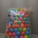 Ball Pit Balls Phthalate Free BPA Free Crush Proof Plastic - 7 Bright Colors in Reusable Play Toys for Kids with Storage Bag