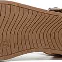 Women's Cute Open Toes One Band Ankle Strap Flexible Summer Flat Sandals With + Memory Foam (M)